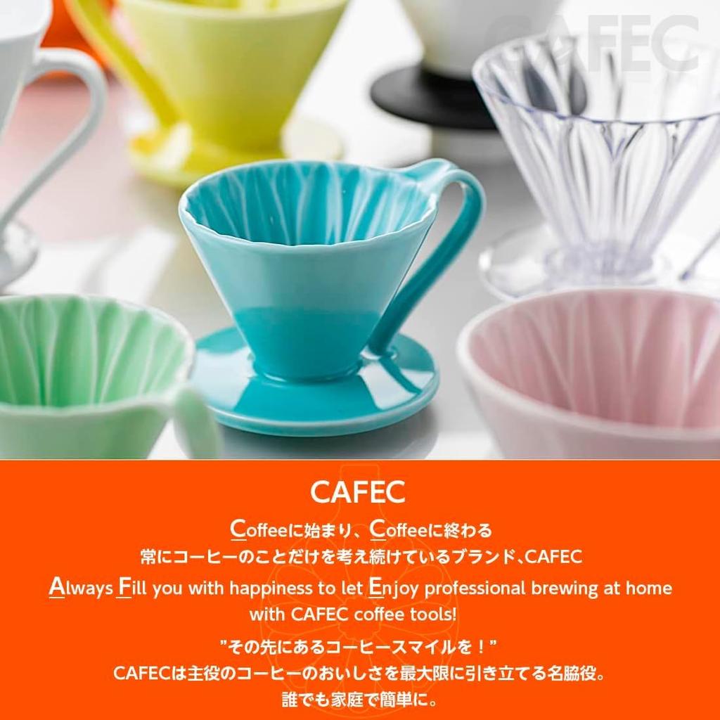 CAFEC Tritan Flower Sanyo Sangyo Dripper, 1-cup capacity, Clear, TFD-1,