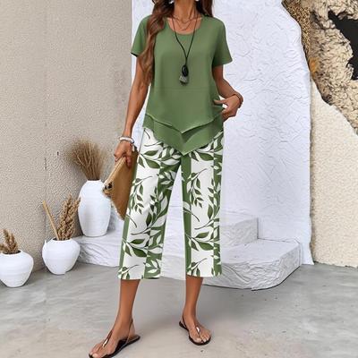 Completo Stampa Autunno Inverno 2026 per Donna: Elegante Completo Due Pezzi da Pendolare
