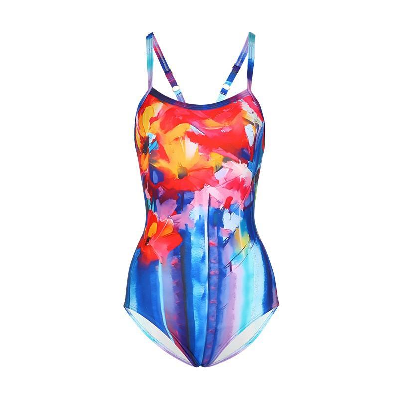 Racing Swimsuit Women's One-piece Triangular Belly Cover Slimming Sexy Swimming Pool Hot Sports Suit