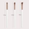 3 Stück Kanten Eyeliner Pinsel schräger Kopf Augenbrauenpinsel Kontur Eyeliner Pinsel ultradünner Lidschattenpinsel Make-up Werkzeuge