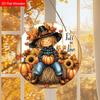 Garden decorations,autumn harvest festival decorations,wooden hanging decorative signs,Little girl and pumpkin pattern,2D flat products