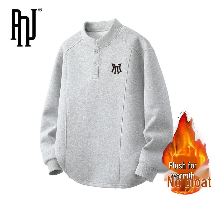 

PNJ Men s Henley Neck Fleece Sweatshirt 3XL