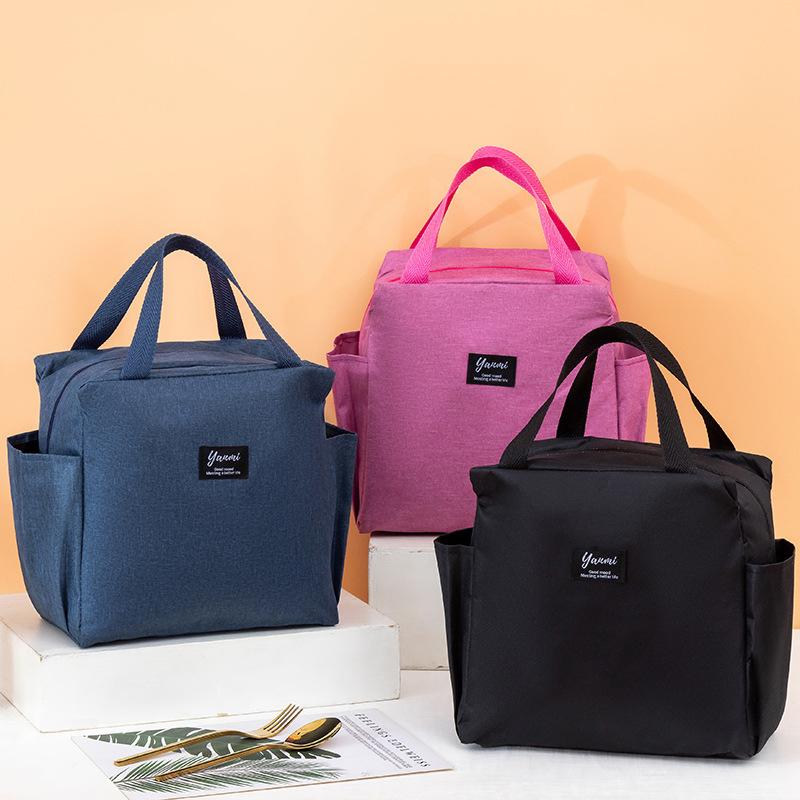 Sac à déjeuner multifonctionnel grande capacité Oxford imperméable portable à fermeture éclair sacs à déjeuner thermiques pour femmes hommes boîte à déjeuner