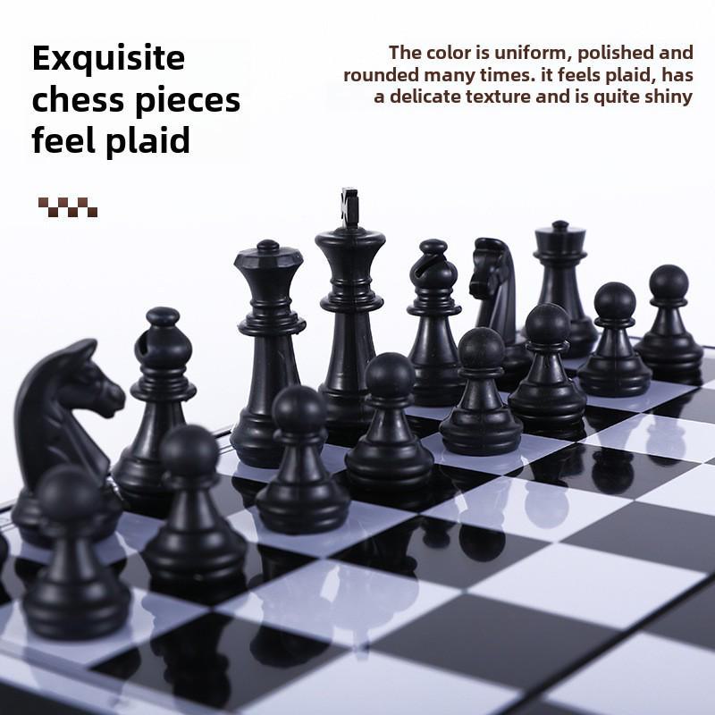 Foldable Magnetic Chess Set: Compact Chessboard for Children's Parent-Child Entertainment and Puzzle Fun