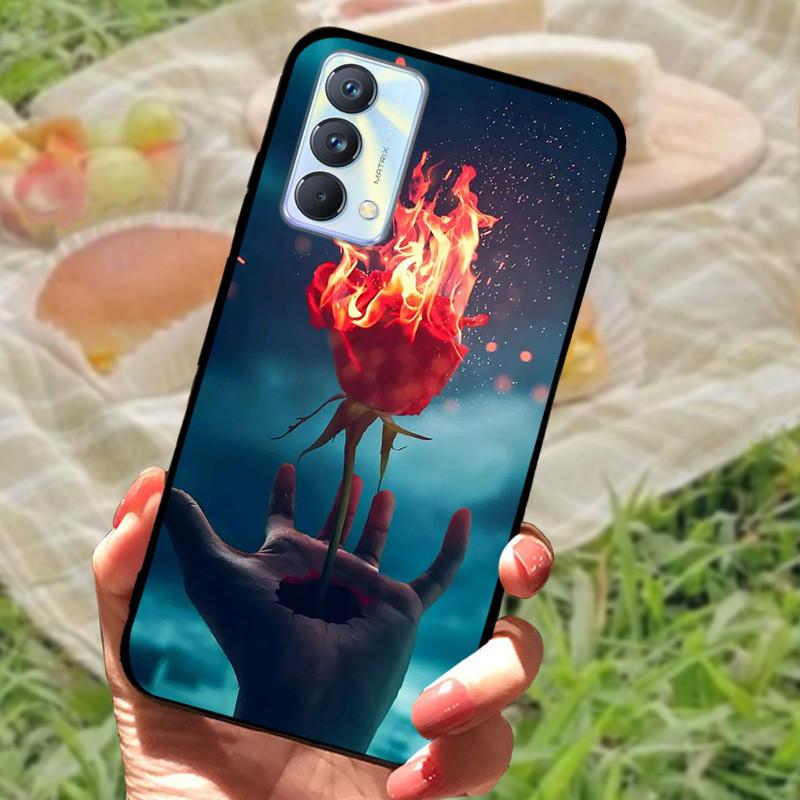 Für Realme GT Master Edition Hülle Marmor bemaltes Cover Weiches Silikon Stoßfeste Handyhülle Für Realme GT Master Hülle Bumper