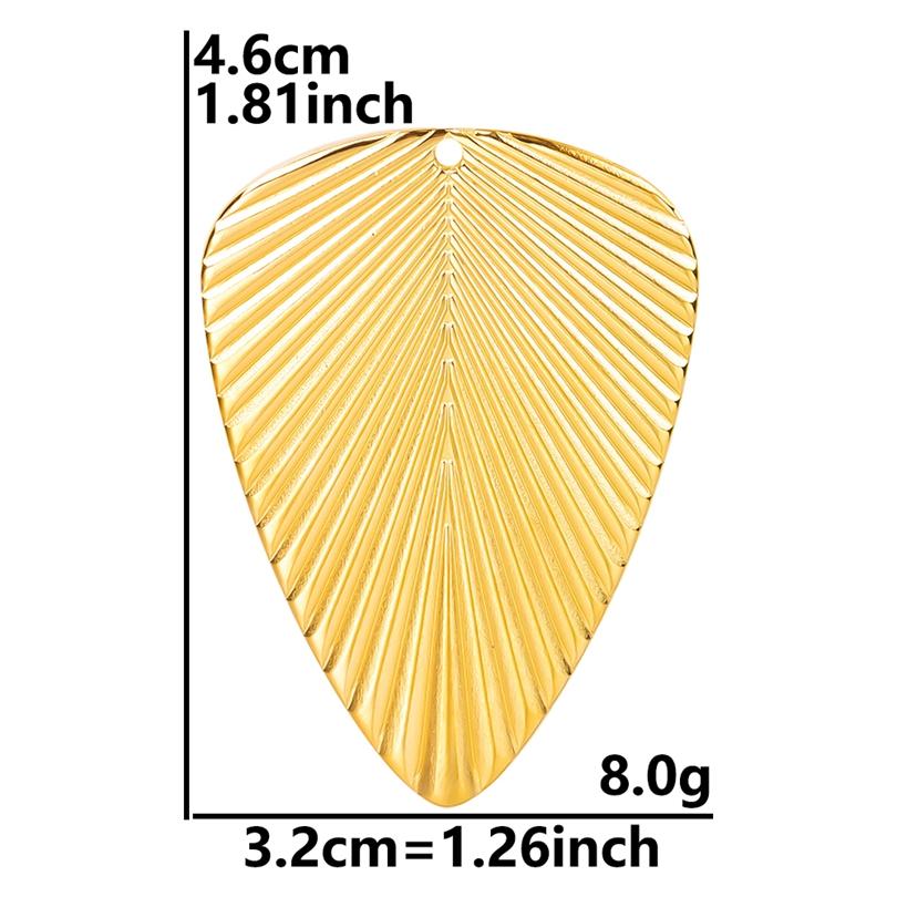 6pcs Gold Color Stainless Steel Charms For Jewelry Making Supplies Plant Leaf Flower Pendant Charm Cherry Pepper Sunflower Charm