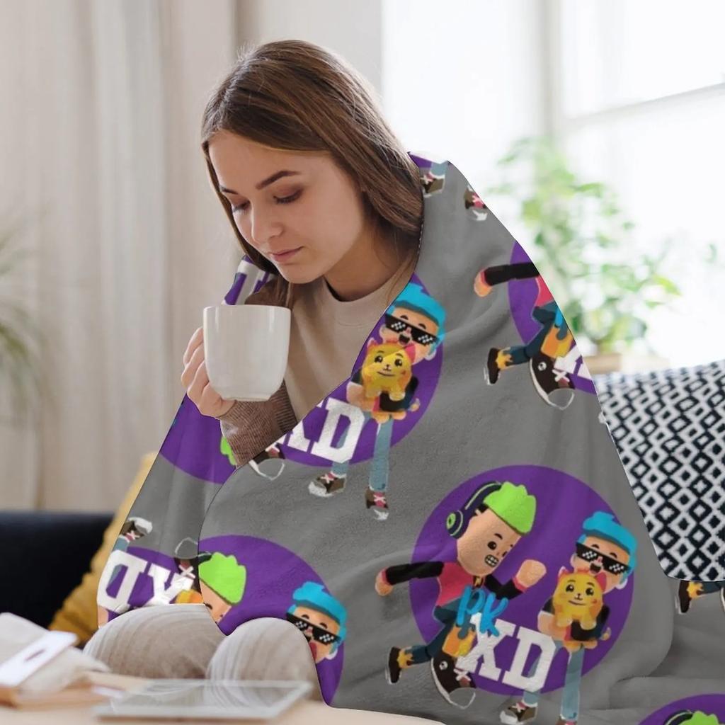 Pk xd game for kids, mobile games Throw Blanket Elegant Warm Throw Blanket for Hotel Home