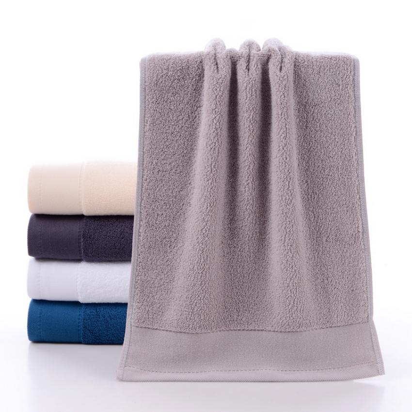 100% Cotton Face Towel Thick Jacquard Solid Color Quick-Dry Bath Towels Set Home Bathroom Hotel Adults Toalla Toalha De Banho