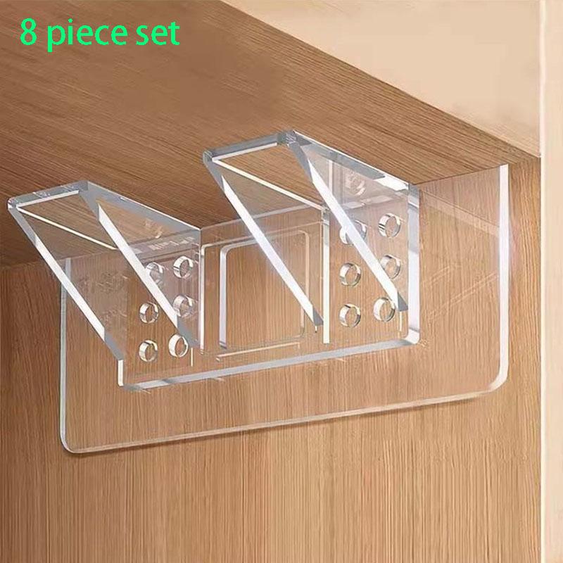 

10-20 шт. Треугольный кронштейн Кронштейн для перегородки шкафа Без сверления Без следов Клейкий Многоярусный Держатель кронштейна Сильный клей