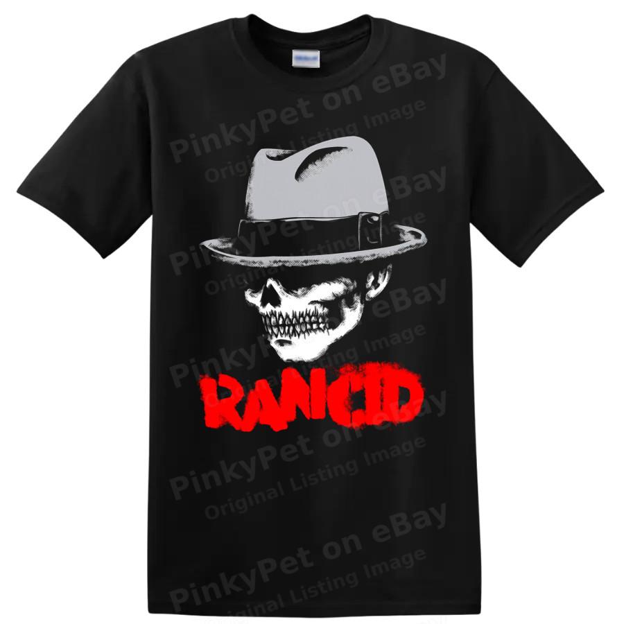 Rancid Punk Rock Band Skull and Boots Graphic T Shirt Grunge Music Fan Art Tee Unisex T-Shirt
