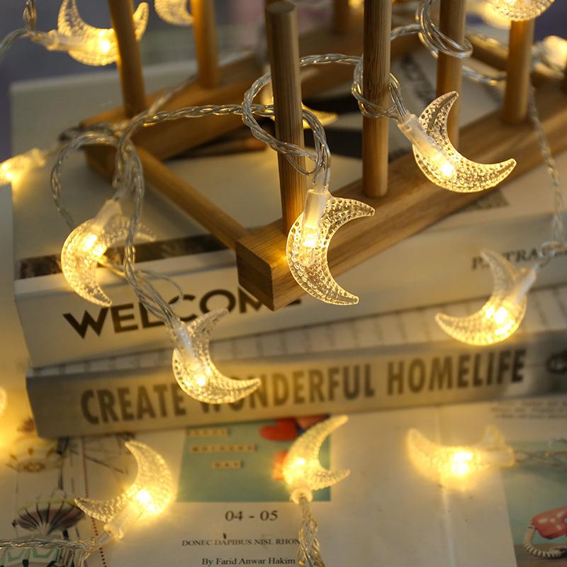 

Ramadan Decorations 2025 Led String Lights Moon Star Light EID Mubarak Gift Islamic Muslim Ramadan Kareem Decoration For Home