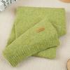 New children's scarves men's and women's hoarding neck protection knitted scarves autumn and winter solid color scarves large
