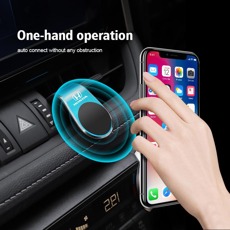 Magnetic Car Phone Holder GPS Navigator Stand Accessories For Honda Civic Fit Jazz Accord Pilot CRV Odyssey Passport City HRV akn256