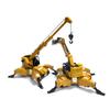 Ingenieurwesen Trägheitsfahrzeug Verwandlungsfähiger Kran Bagger Spielzeugfahrzeug Auto Traktor Modell Die-Cast Legierung+Kunststoff für Kinder Geschenk