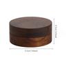 1pc Walnut Wood Ashtrays with Lid Covered Windproof Ashtray Stainless Steel Liner Indoor Outdoor Ash Tray for Home