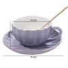 Light Luxury Coffee Cup Spoon Plate Set Gold Trim Tea Cups Afternoon Tea Set  Gift Giving