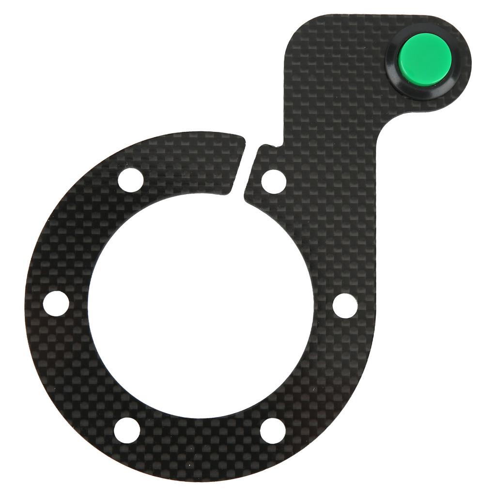 Steering Wheel Horn Button 6 Hole Carbon Comfortable Touch Sensitive Replacement For