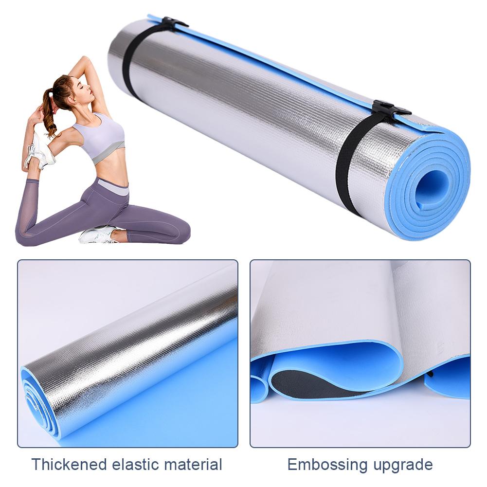 10mm Yoga Mat Anti-skid Sports Exercise Mat Moistureproof Thickened Camping Picnic Mat EVA Foam Sleeping Pad for Yoga & Pilates