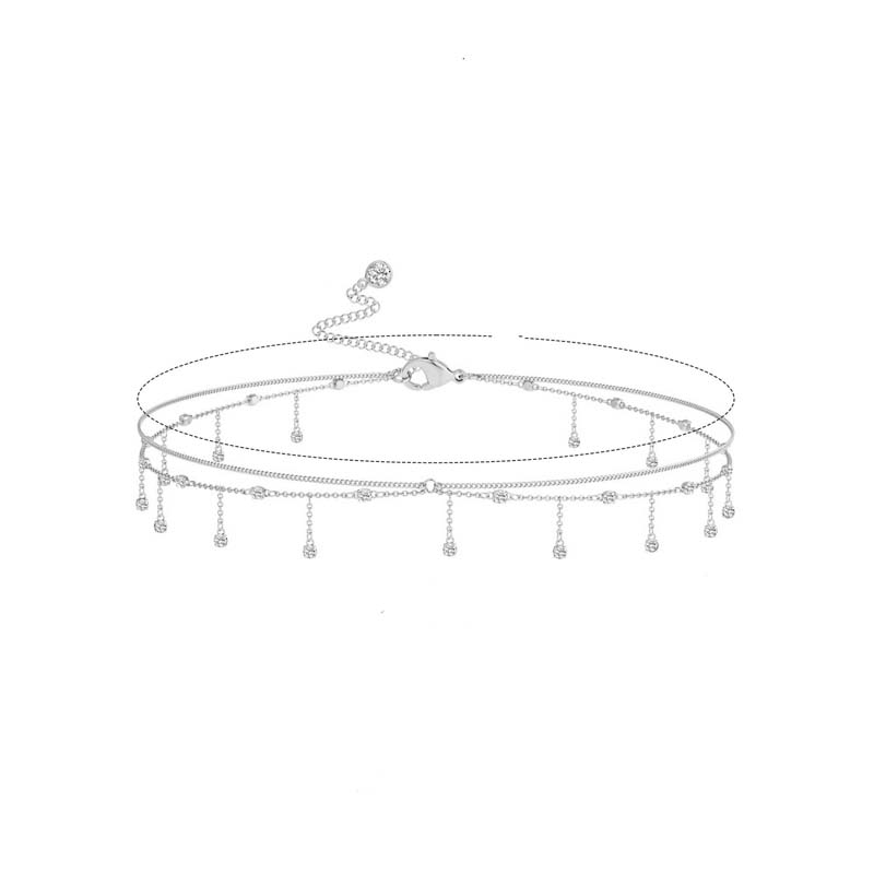 Nuova Catena Vita con Frange di Strass a Doppio Strato per Donna Moda da Spiaggia Catena Corpo in Cristallo Accessorio Vita 2025 Accessori Bikini
