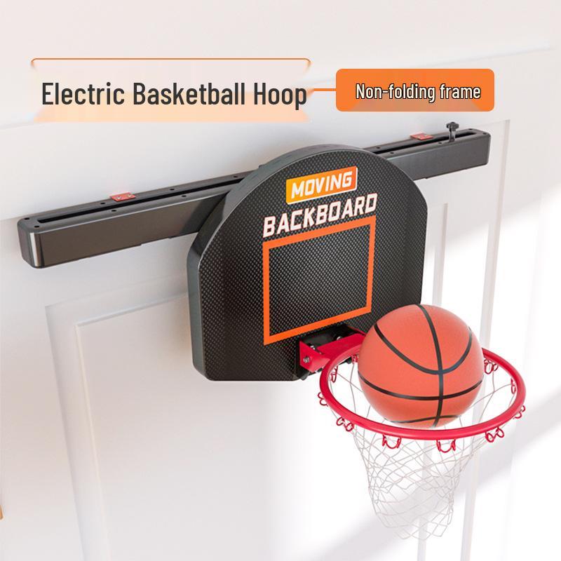 Adjustable Mobile Basketball Hoop for Indoor/Outdoor Use - Hand-Crank Lift & Portable Design for Kids
