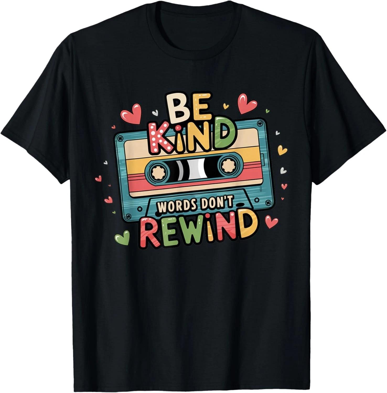 

Be Kind Words Don_t Rewind Vintage Music Lovers 90_s 80_s T- Shirt M