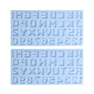 Raidžių A-Z Formelė Abėcėlės ir Skaičių Silikoninė Formelė Epoksidinės Dervos Formelė Papuošalų Gamybos Detalėms, Reikmenims, Aksesuarams