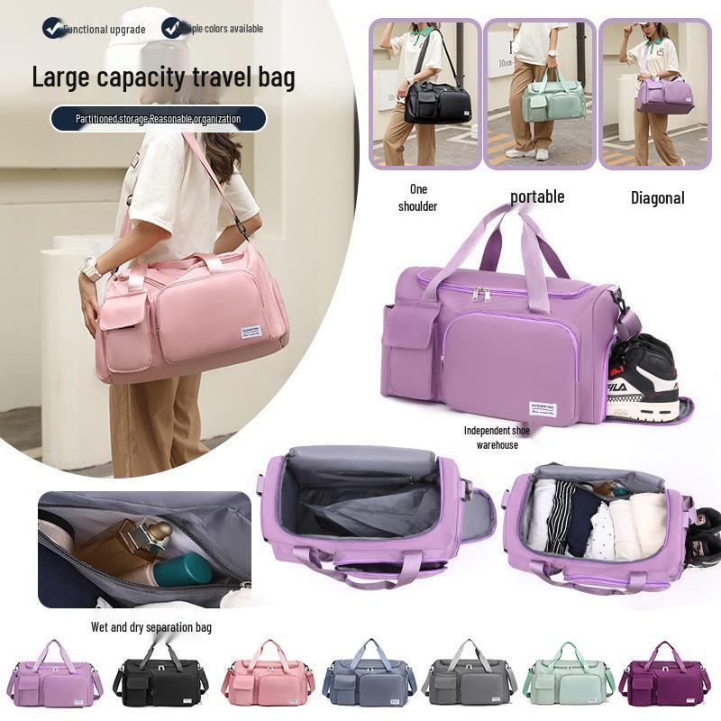 Lightweight Unisex Travel Bag - Large Capacity for Tourism, Business, Sports, and Fitness