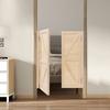 90x120cm Pine Wood Cafe Swinging Door,Self Closing Hinge Partition Door,3.5cm Thick Solid Wood Interior Room Divider for Kitchen