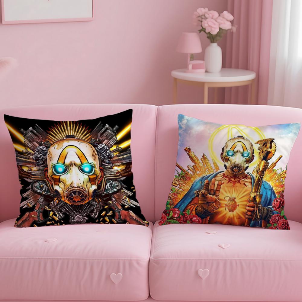 Klassisches Spiel Borderlands Kissenbezug Weich Leicht zu Waschen Kissenhülle Vielseitig für Sofa Bett Reise und Büro
