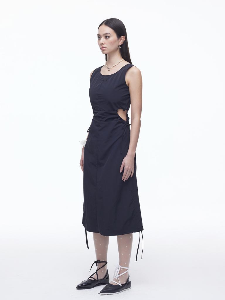 Dilettantism Nylon Heart String Dress (Bk)