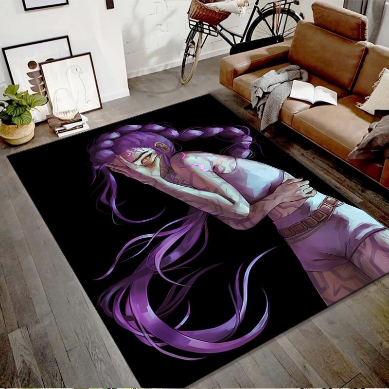 1pc KPop Demon Hunters RUMI5 Design Printed Area Rug Carpet for Bedroom Living Room Home Decor Rugs Mat Non Slip Mat Rug for Bedside