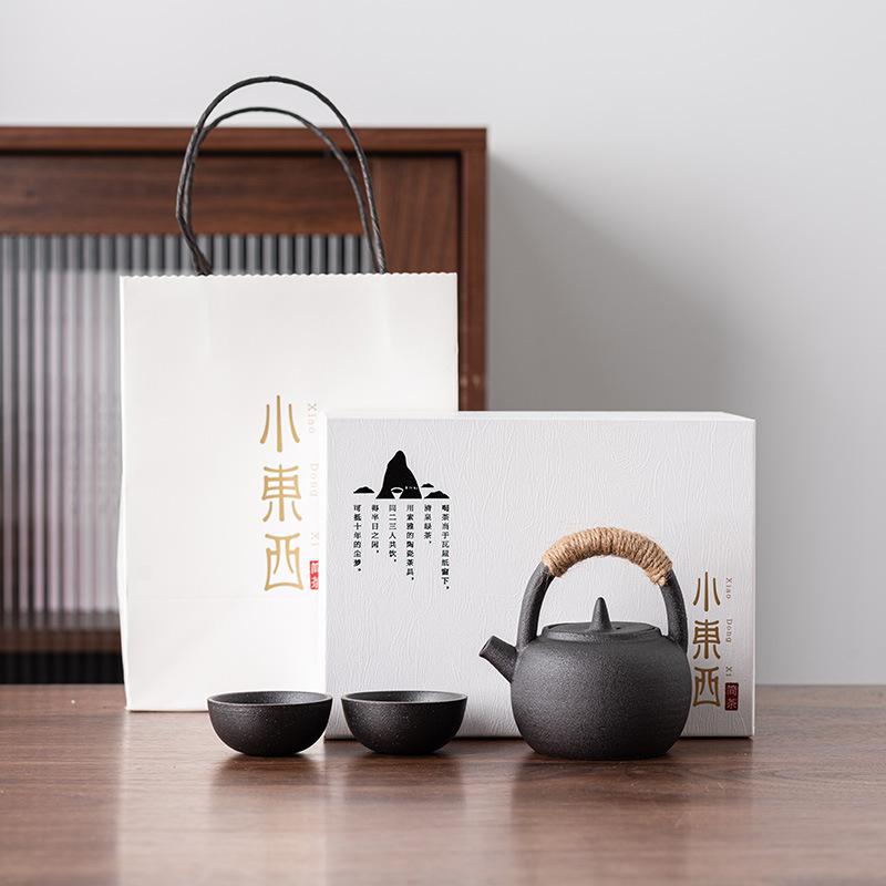 Light Luxury Kung Fu Tea Set Gift Box Set, a Pot of 24 Cups of Tea Tray, Business Gifts for Customers