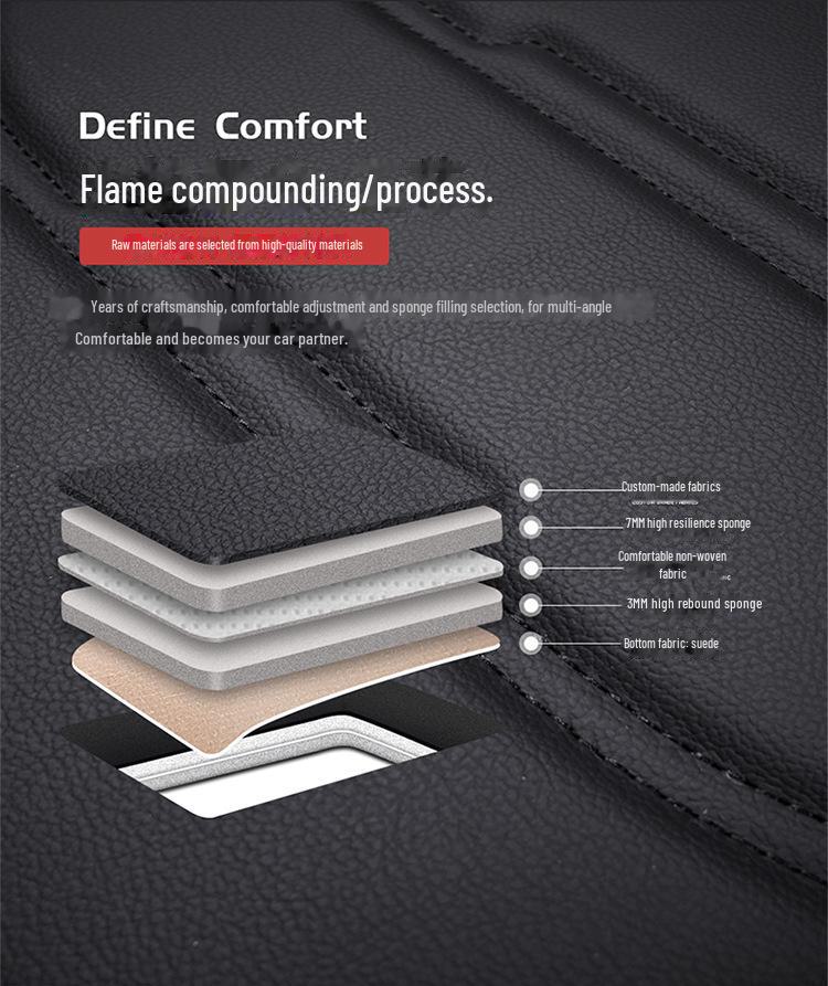 2024 All-Inclusive Full Leather Universal Car Seat Cushion for All Seasons