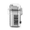 New Arrival Retractable Windproof Pulse Dual Arc Electric Lighter Outdoor Waterproof Camping BBQ LED Display Type-c Quick Charge Lighter