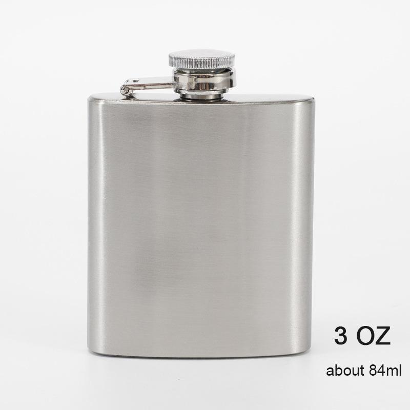 Portable Stainless Steel Hip Flask, Wine Bottle, Whisky Pot, Alcohol Container, Pocket, Leakproof Wine Bottle, Screw Cap