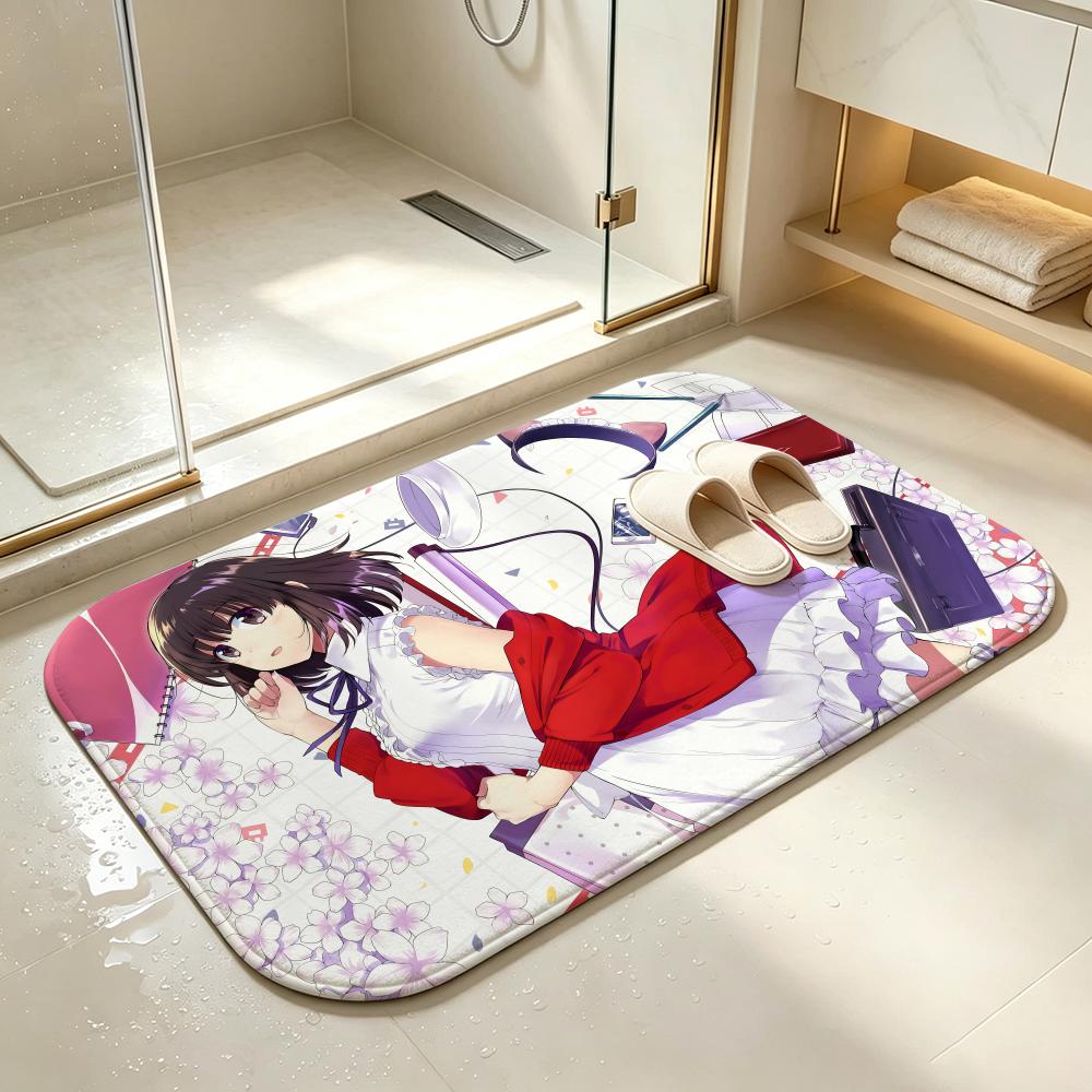 Saekano How to Raise a Boring GirlfriendS Floor Mat Bedroom Carpet, Bathroom Foot Mat, Doormat, Non-Slip Absorbent Multi-Use