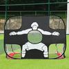 Children's soccer goal, portable, self-folding target mat, 2 in 1