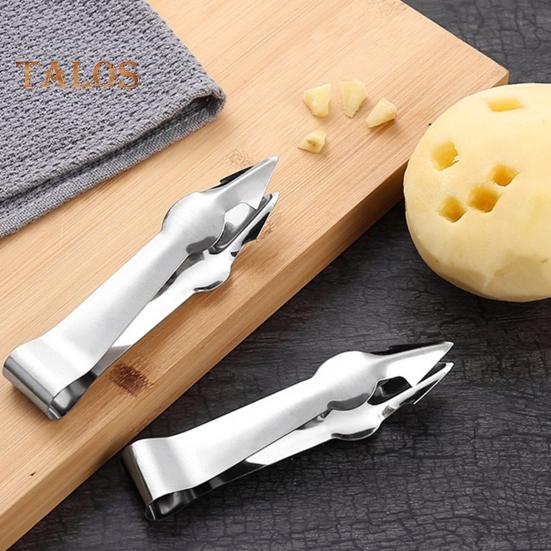 2Pcs Pineapple Eye Remover Stainless Steel Cutter Strawberry Stem Remover Ergonomic Design Rust-Resistant Tool for Kitchen Cafe Bakery