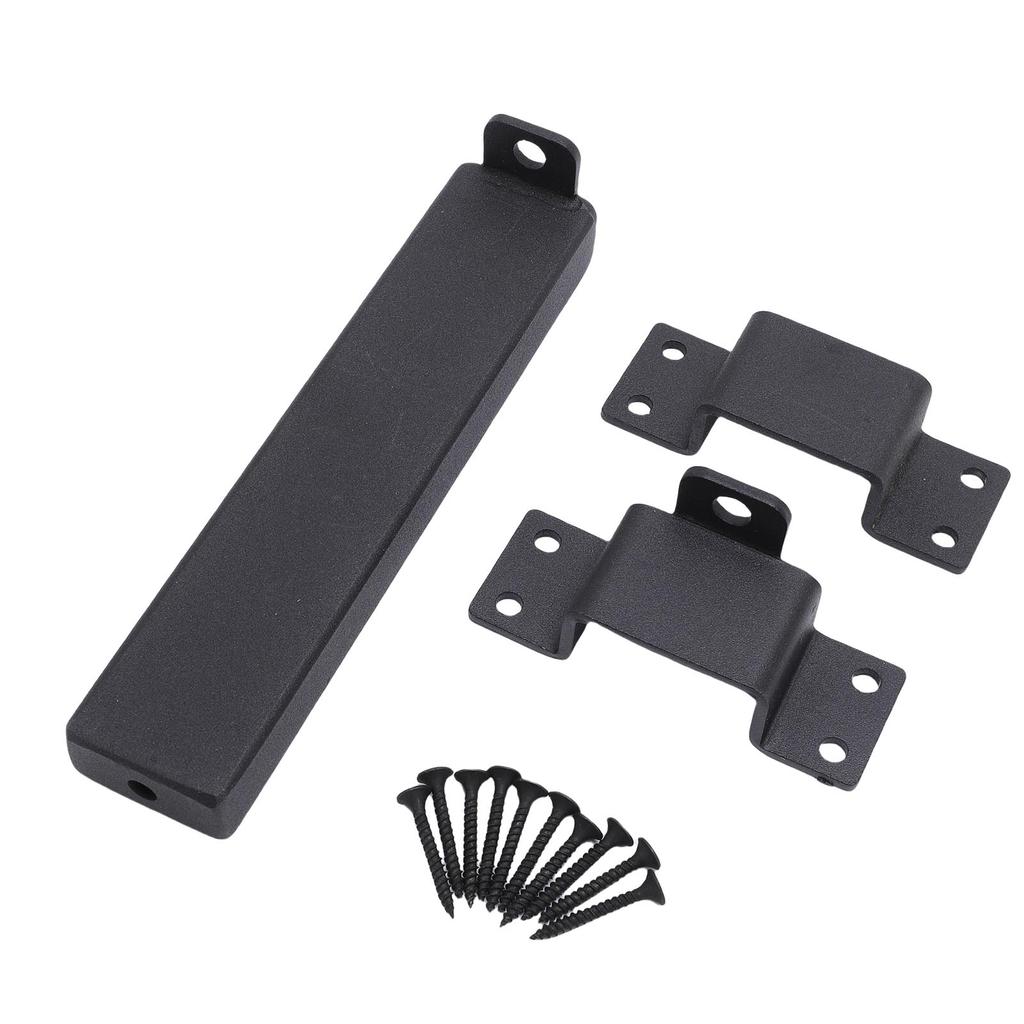Slide Gate Latch Heavy Duty Steel Slide Gate Lock with Padlock Hole for Wooden Fences Barn Shed