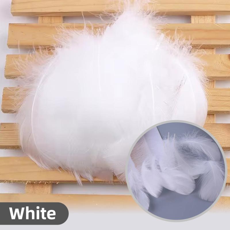 

100/200/300Pcs Goose Feathers Plumes 4-12cm Colourful Swan Feather Plume for Home Decoration Craft DIY Party Jewelry Decoration 100PCS
