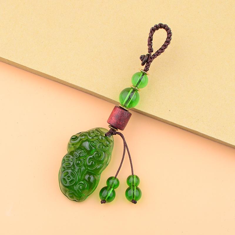 

Брелок Pixiu из меди с подвеской из хрустального стекла