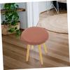 NUOLUX Round Stool Cover, Washable Leather Bar Stool Protector, Brown