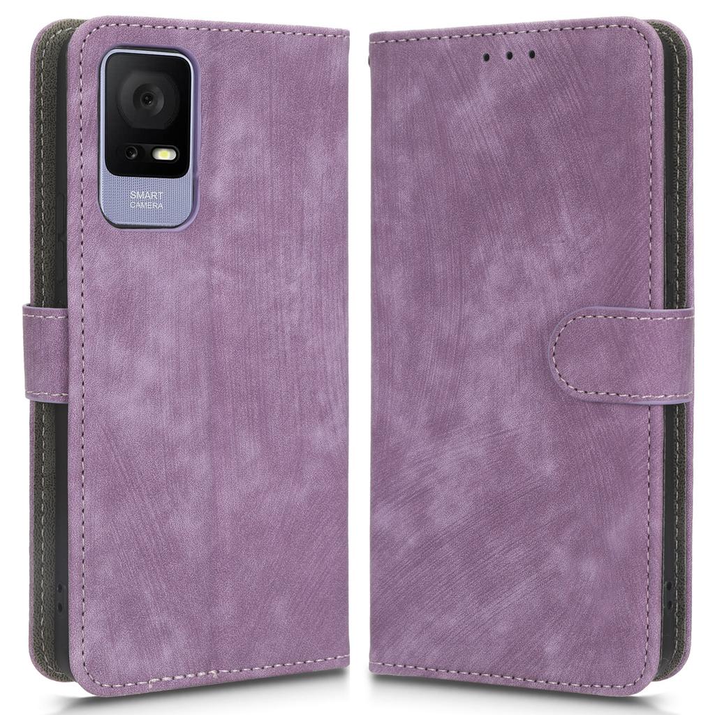 Für TCL 405 T506D/406/408 Telefon Lederhülle RFID-Blockierung Ständer Brieftasche Handyhülle