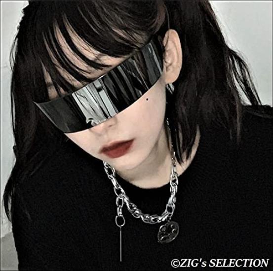 Be careful not to look too Original lens cloth soft case included UV400 Space Cyber unisex [ZIG's SELECTION] cool! HYPER-COOL cloth, Sunglasses,