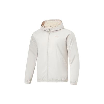 Windproof Water-Repellent Three-Dimensional Cut Fleece Hooded Zip Sports Jacket Men Jackets Mica-Gray AFDU089-1