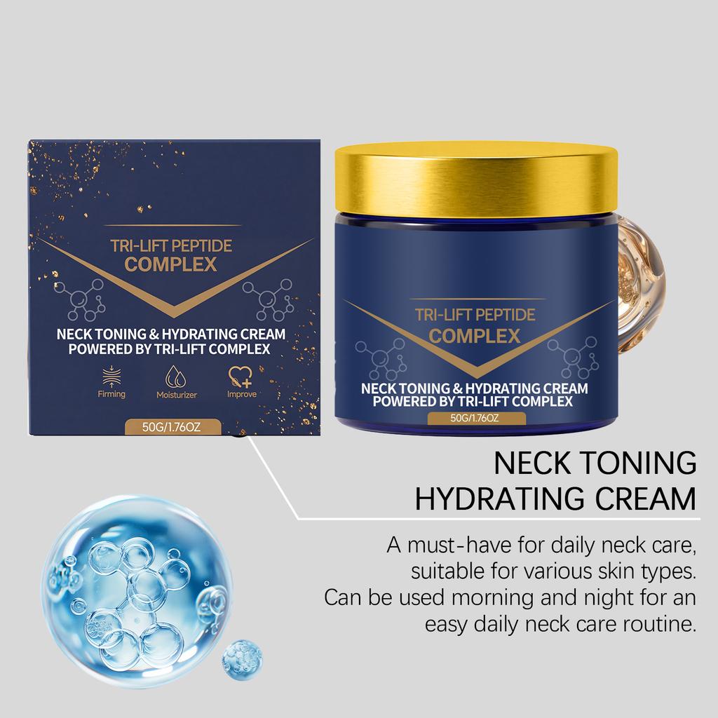 Crème hydratante pour le cou AMZ, hydratante, rafraîchissante, soyeuse et délicate, soin du contour du cou, crème hydratante douce pour le cou 50g