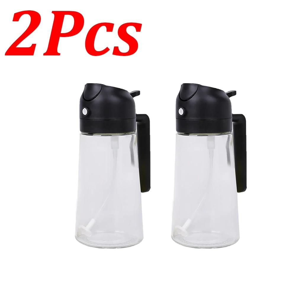 1-4Pcs 2in1 500ml Plastic Spray Oil Sprayer Cooking Oil Sprayer BBQ Picnic Kitchen Tools BBQ Cooking Oil Dispenser 4