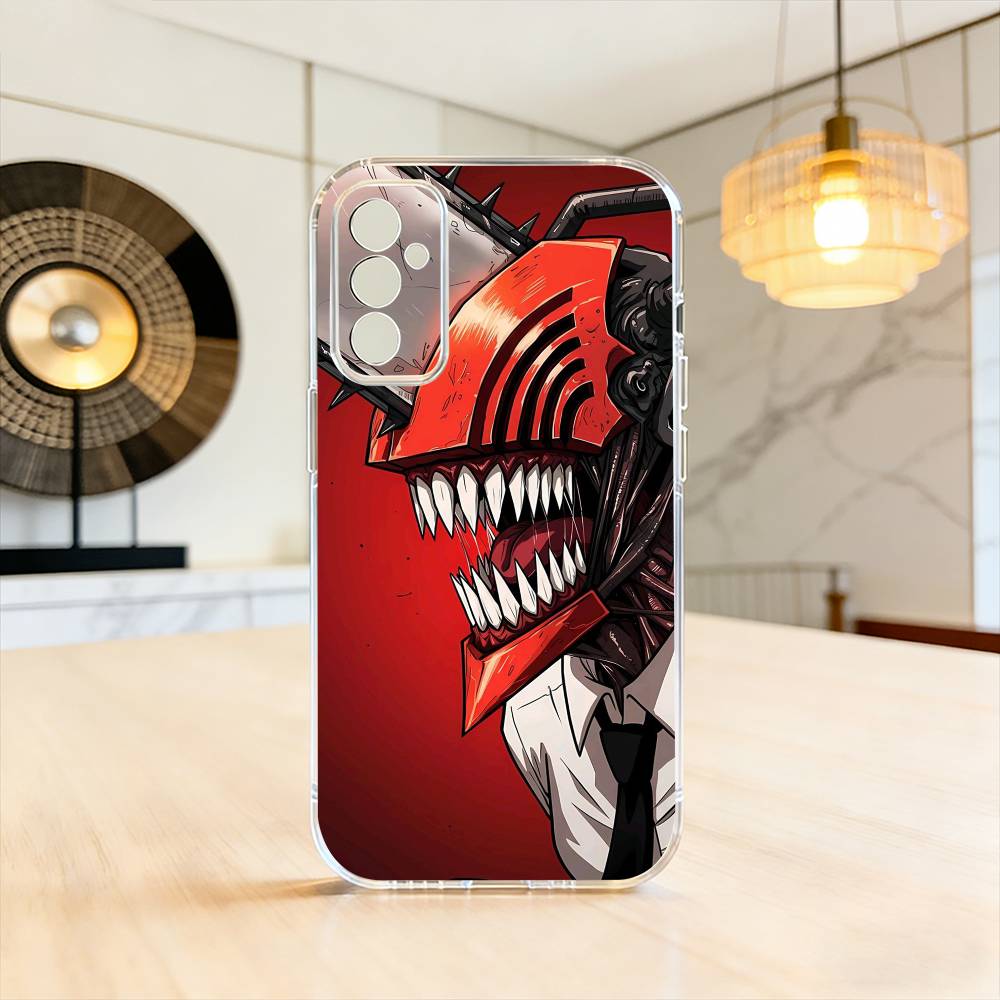 

Chainsaw-W M-Man Phone Case For SamsungA10,12,20,21S,30,31,40,50,51,52,70,71 Transparent Cover Samsung a50 30s 50s