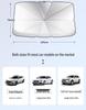 Thickened Car Sunshade: Retractable Windshield Umbrella for Heat Insulation