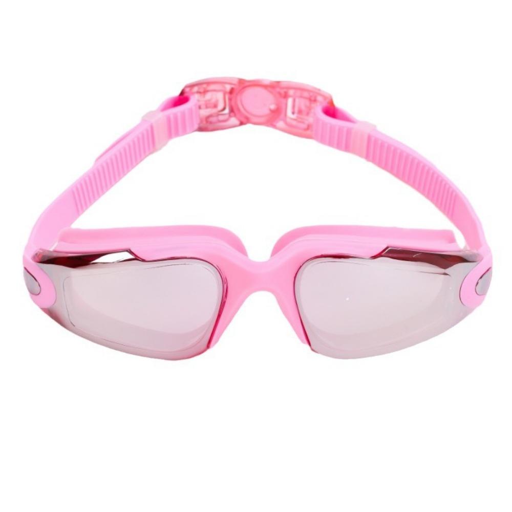 One-piece with earplugs type high definition waterproof electroplated men's and women's swimming goggles